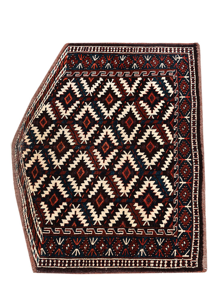 aalam ivory wool hand knotted Rug - HeadShot