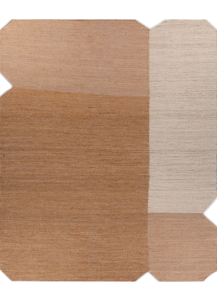 daaira beige and brown jute and hemp flat weaves Rug - HeadShot