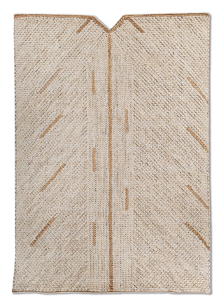 nomadic threads ivory jute and hemp flat weaves Rug - HeadShot