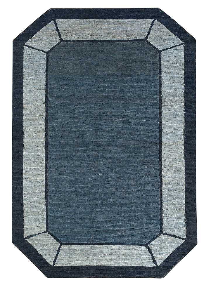 daaira blue jute and hemp flat weaves Rug - HeadShot