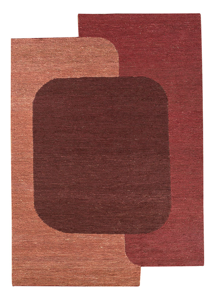 daaira red and orange jute and hemp flat weaves Rug - HeadShot