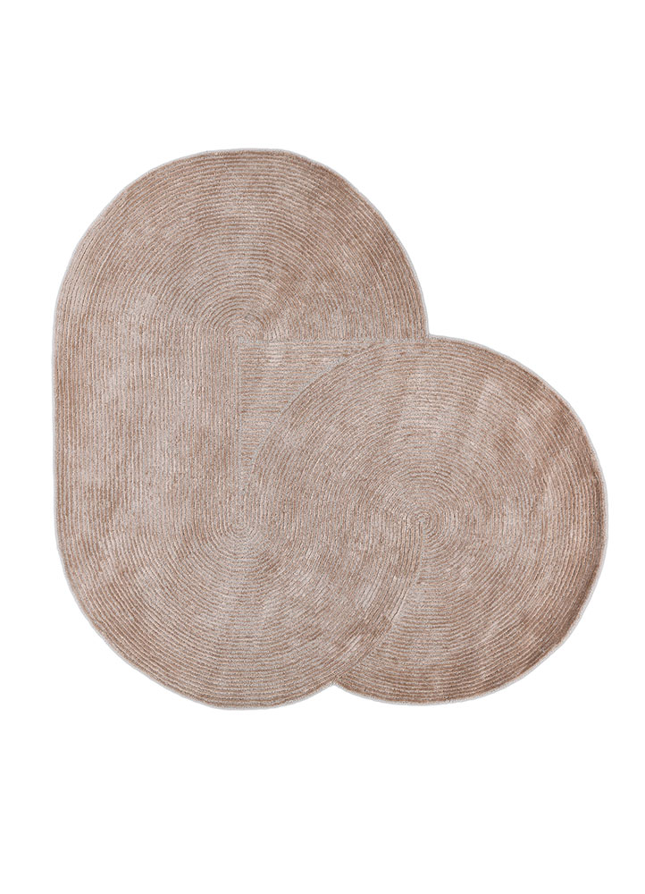 cera ivory wool and viscose hand tufted Rug - HeadShot