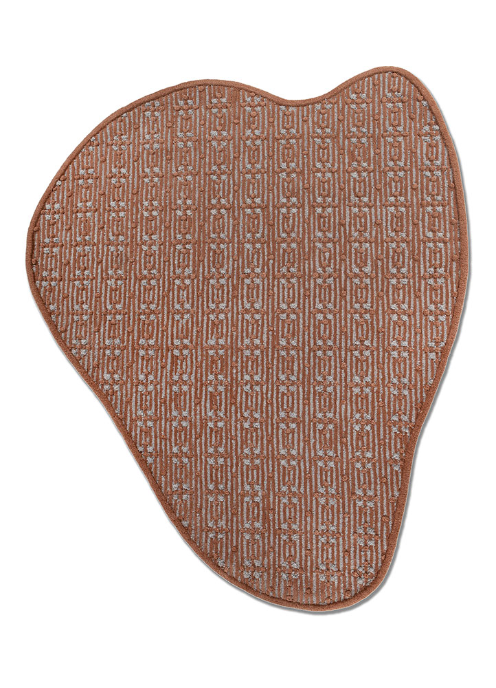 pathways blue wool hand tufted Rug - HeadShot