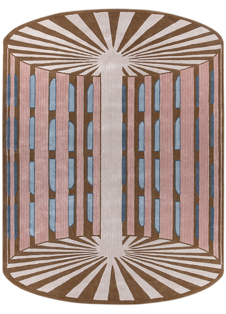 jaipur wunderkammer ivory wool and viscose hand tufted Rug - HeadShot