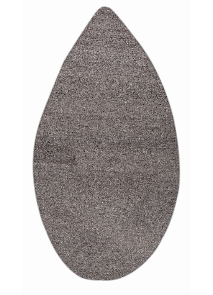 pathways grey and black wool hand tufted Rug - HeadShot
