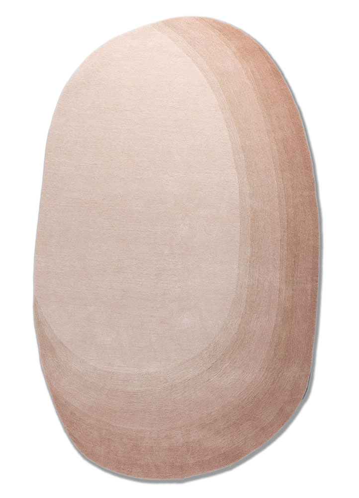 chroma pink and purple wool hand tufted Rug - HeadShot