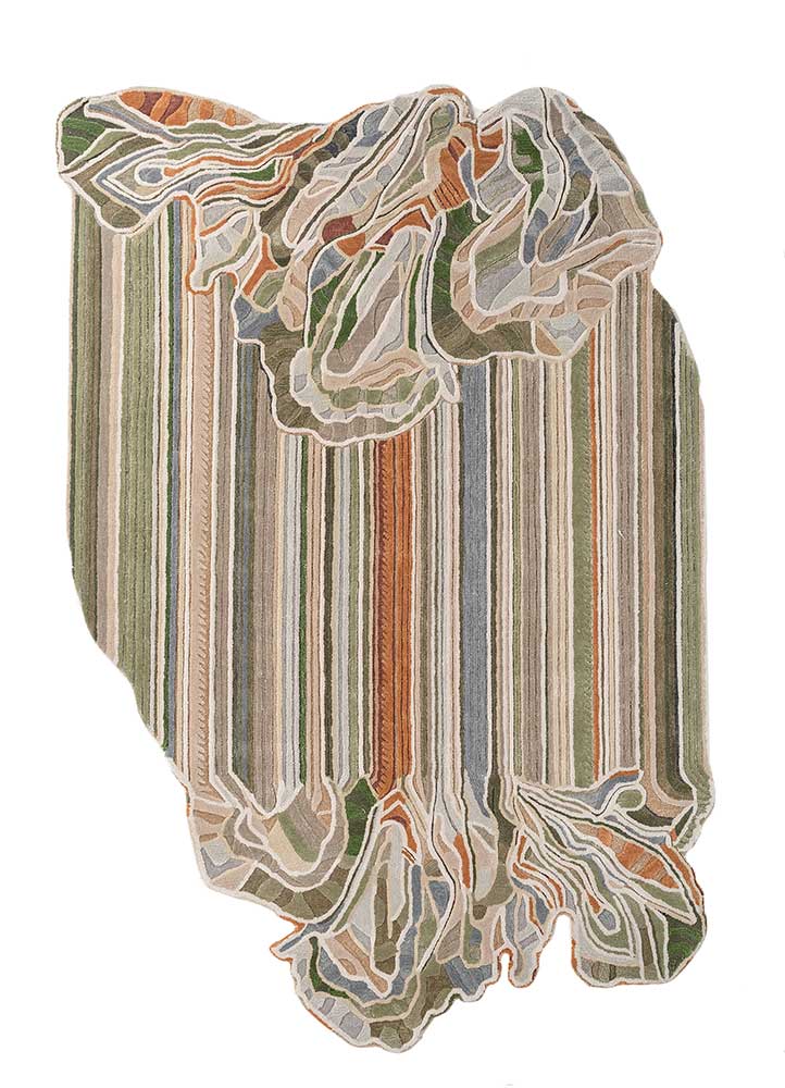 aurelia ivory wool and viscose hand tufted Rug - HeadShot