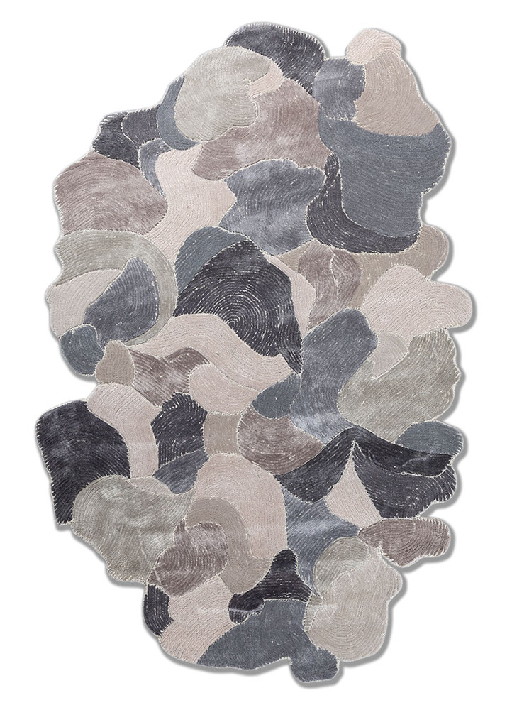 aurelia ivory wool and viscose hand tufted Rug - HeadShot