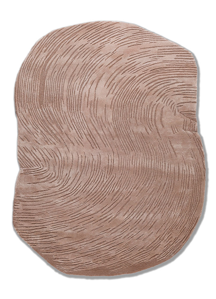 infini red and orange wool and viscose hand tufted Rug - HeadShot