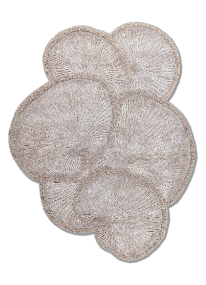aurelia ivory wool and viscose hand tufted Rug - HeadShot