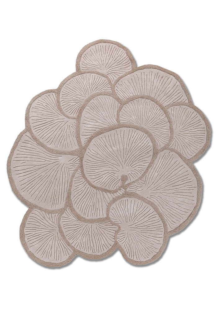 aurelia ivory wool and viscose hand tufted Rug - HeadShot
