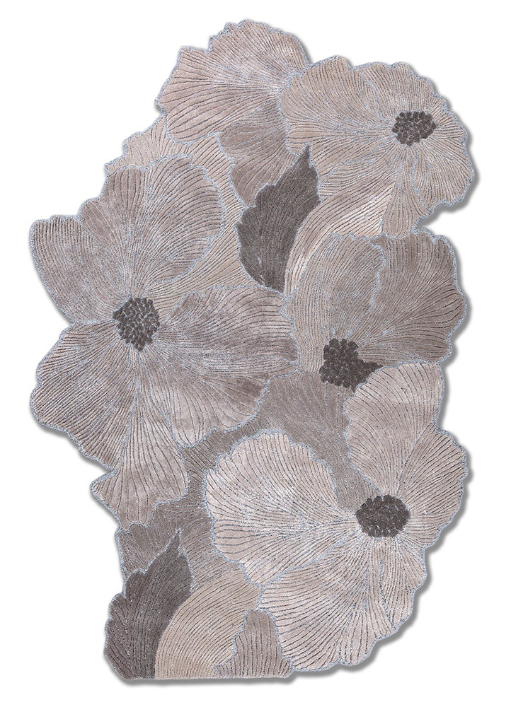 【M-444】urtapeprint  ジオメトリby YangJun 1ループ Aurelia Ivory Hand Tufted Viscose Rugs - Trm-15563 - Jaipur Rugs US