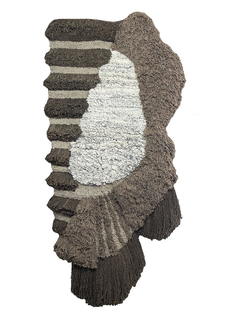diwar beige and brown wool wall art WALL ART & TAPESTRY - HeadShot