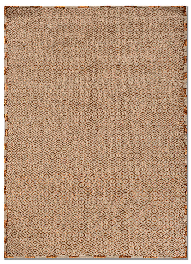 basis red and orange acrylic flat weaves Rug - HeadShot