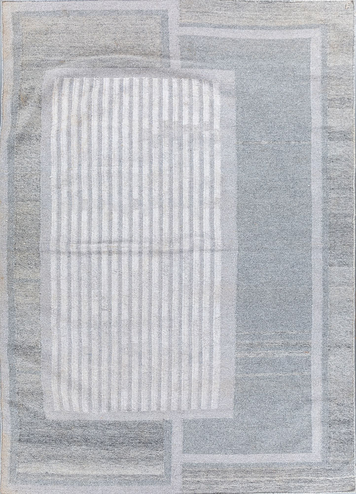 al fresco blue polyester flat weaves Rug - HeadShot