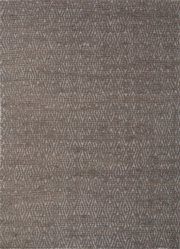 abrash grey and black wool flat weaves Rug - HeadShot