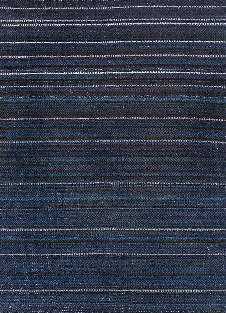 abrash pink and purple wool flat weaves Rug - HeadShot