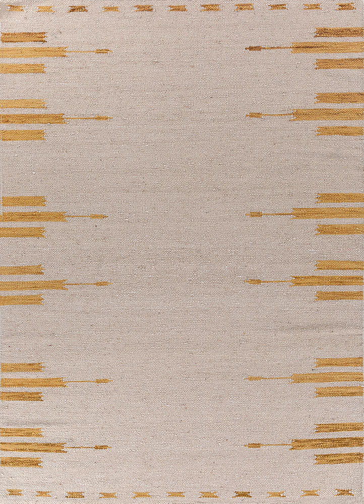 bedouin ivory wool flat weaves Rug - HeadShot