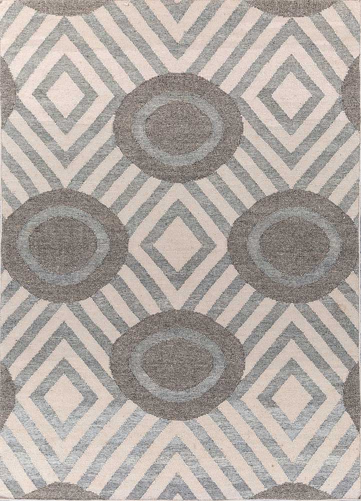 alhambra ivory wool flat weaves Rug - HeadShot