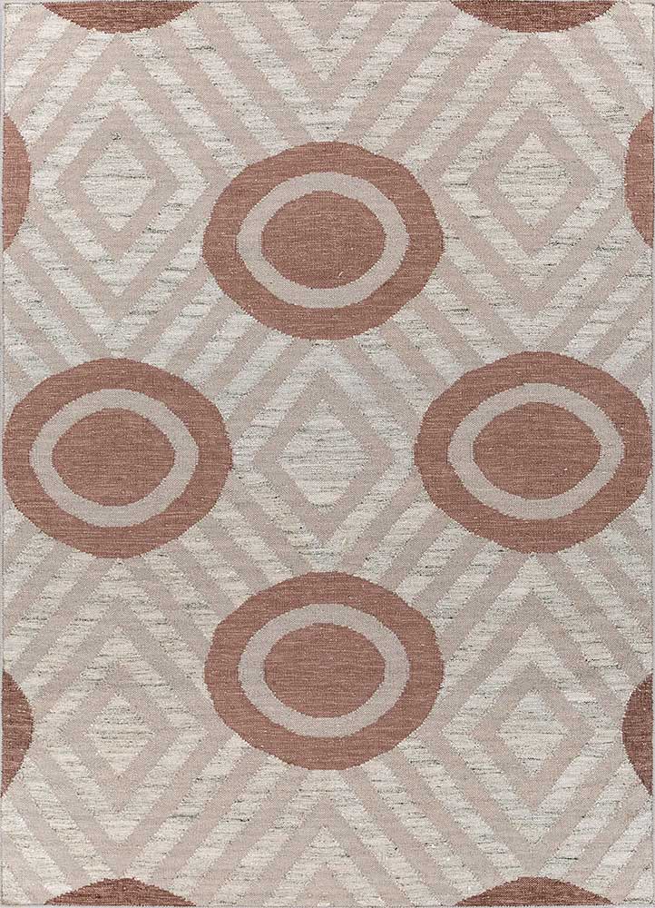 alhambra ivory wool flat weaves Rug - HeadShot