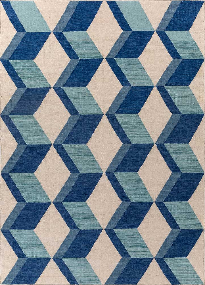 alhambra ivory wool flat weaves Rug - HeadShot