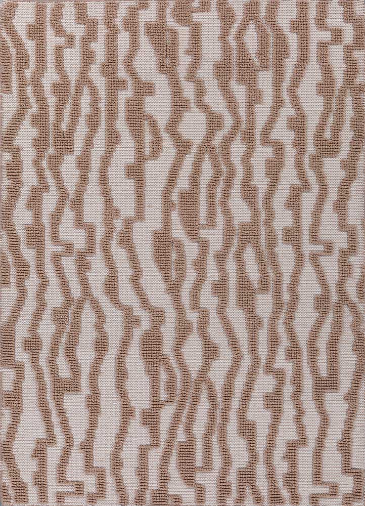 abrash ivory wool flat weaves Rug - HeadShot