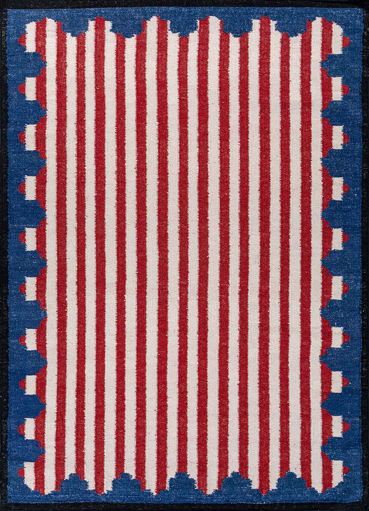 alhambra ivory wool flat weaves Rug - HeadShot