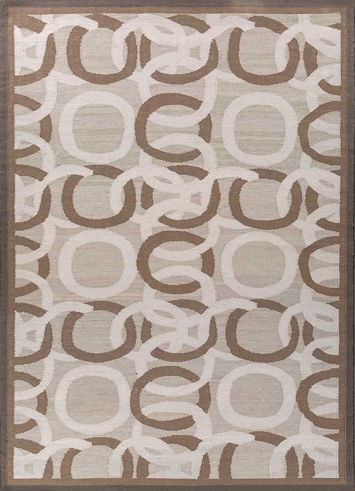 alhambra ivory wool flat weaves Rug - HeadShot