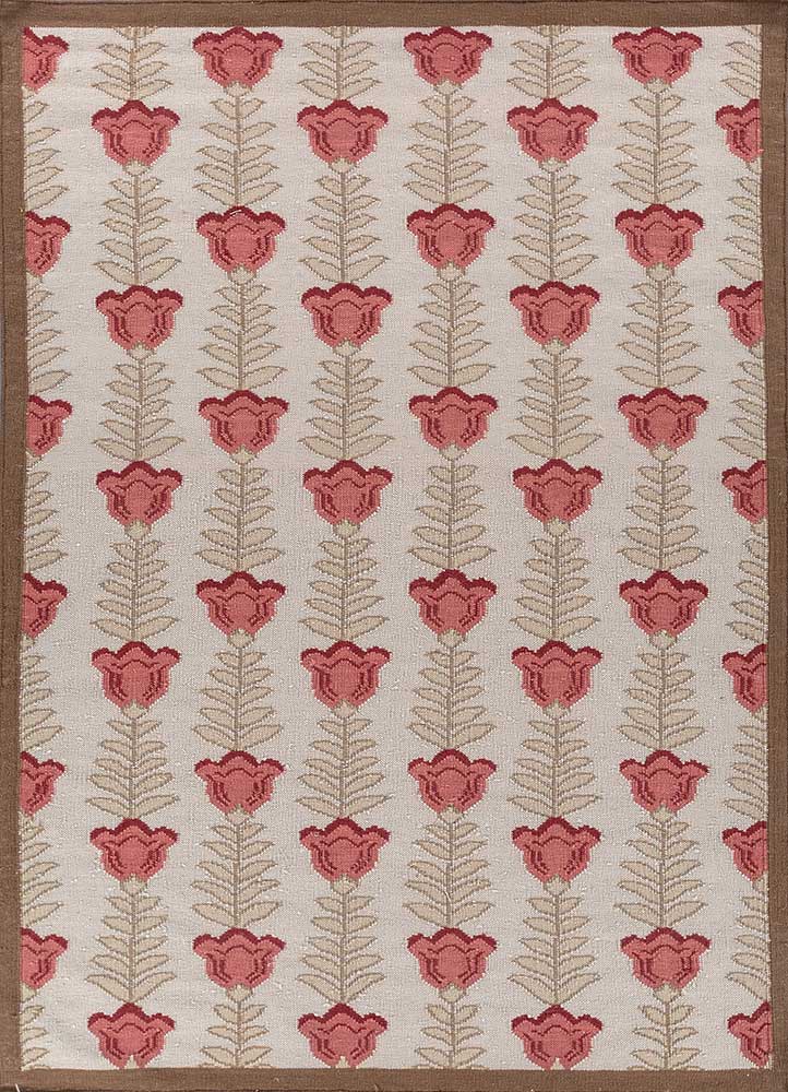 orenda ivory wool flat weaves Rug - HeadShot