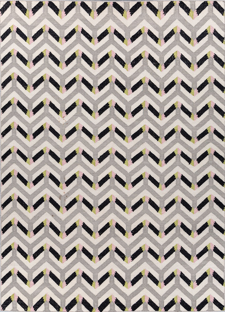 alhambra ivory wool flat weaves Rug - HeadShot