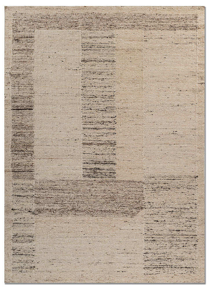 abrash ivory wool flat weaves Rug - HeadShot