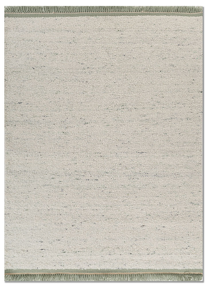 abrash blue wool flat weaves Rug - HeadShot
