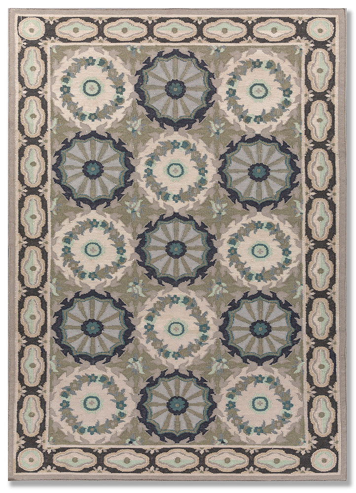bedouin ivory wool flat weaves Rug - HeadShot