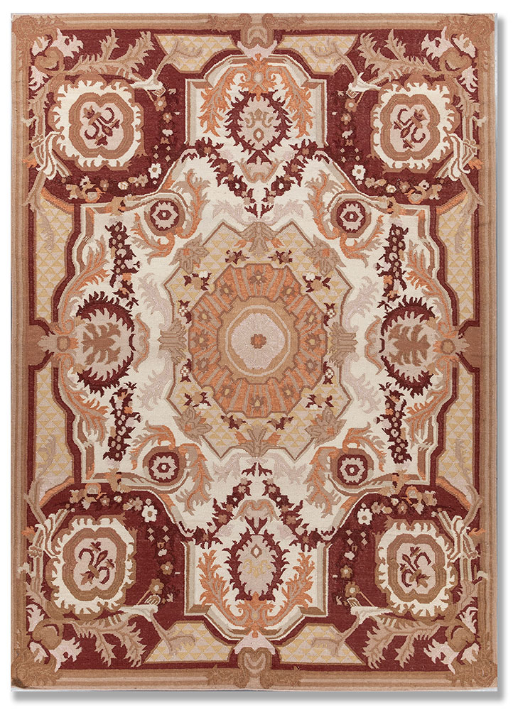 bedouin ivory wool flat weaves Rug - HeadShot