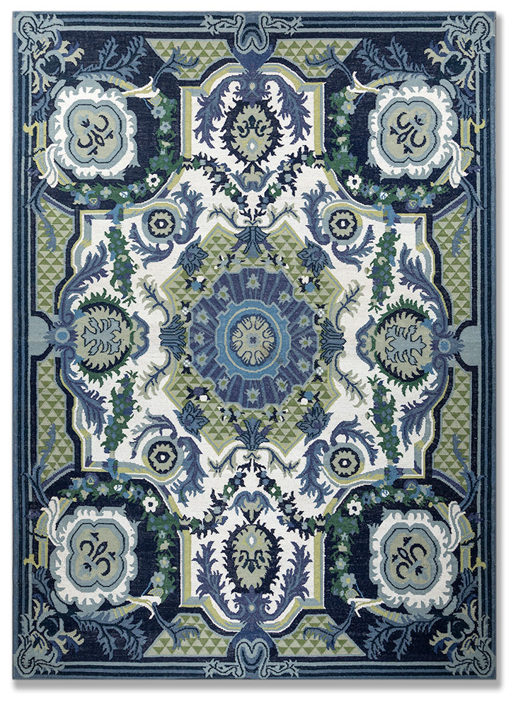 bedouin ivory wool flat weaves Rug - HeadShot