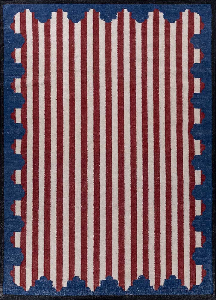 alhambra ivory wool flat weaves Rug - HeadShot