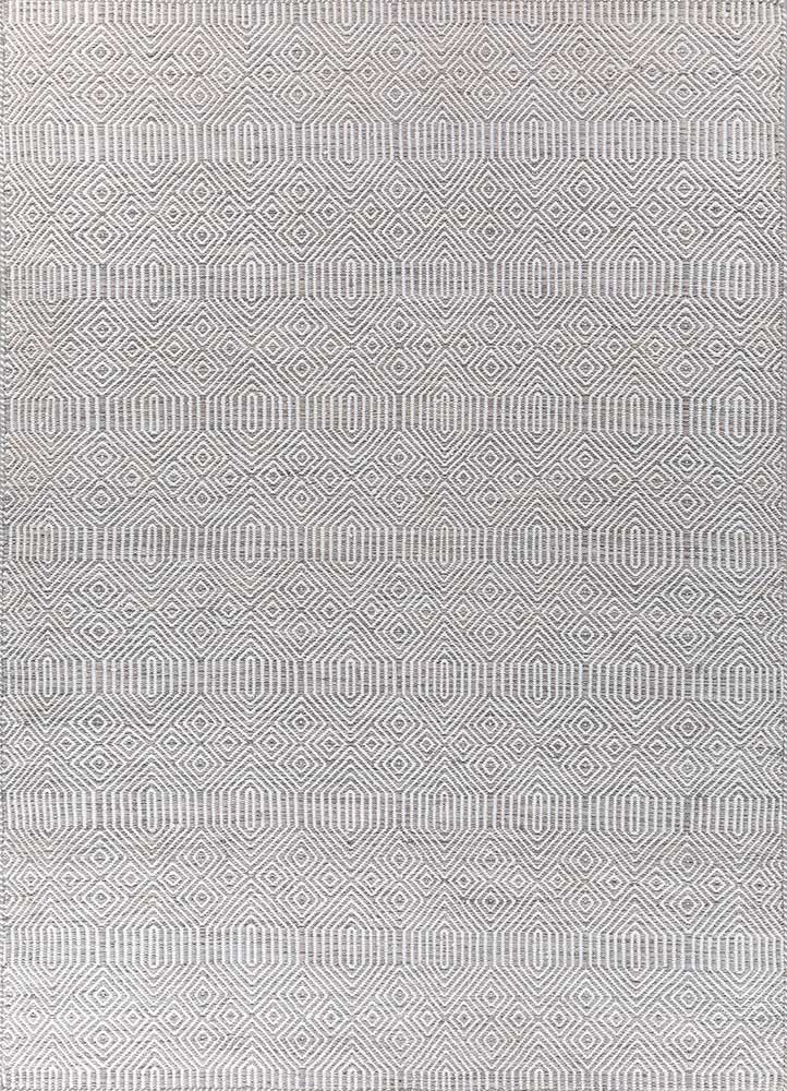 abrash grey and black wool flat weaves Rug - HeadShot