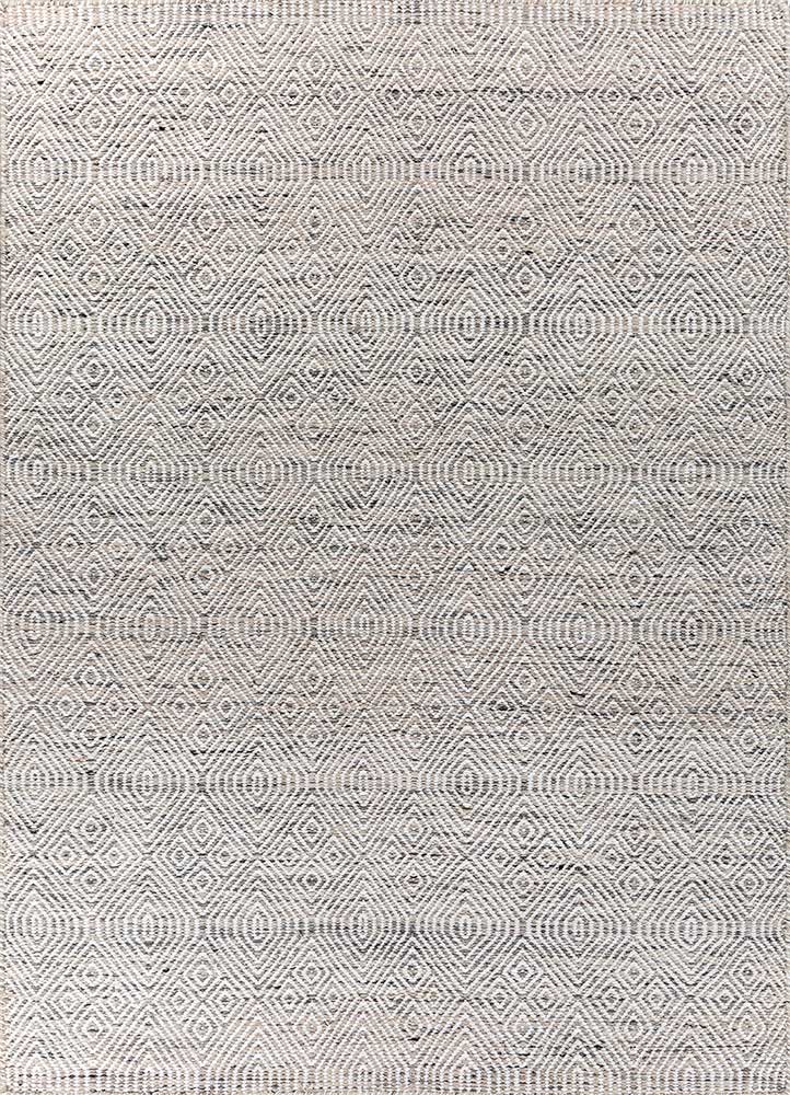 abrash beige and brown wool flat weaves Rug - HeadShot