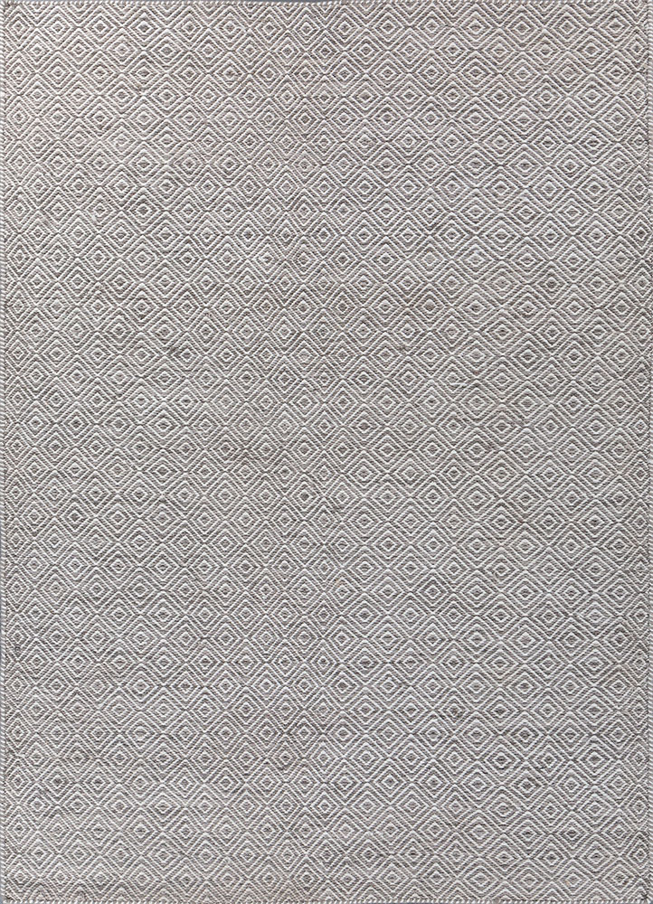 abrash grey and black wool flat weaves Rug - HeadShot