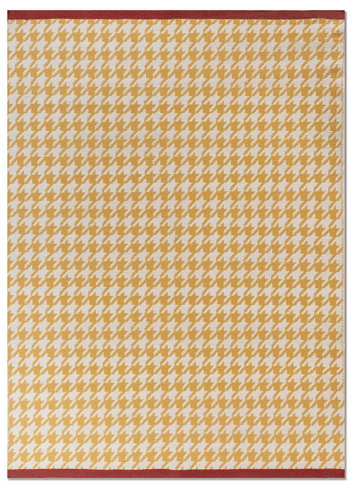 alhambra gold wool flat weaves Rug - HeadShot