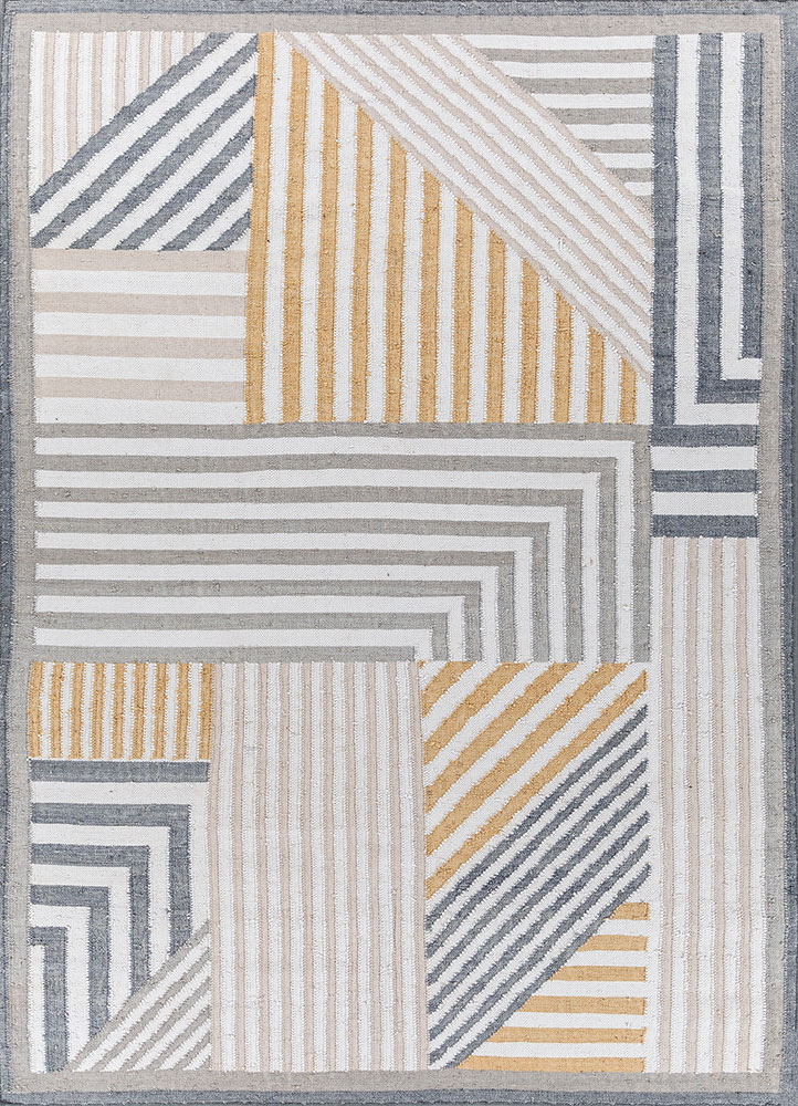 alhambra ivory wool flat weaves Rug - HeadShot