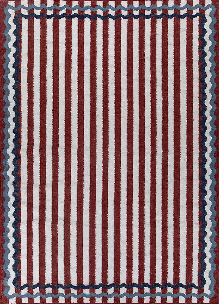 alhambra ivory wool flat weaves Rug - HeadShot