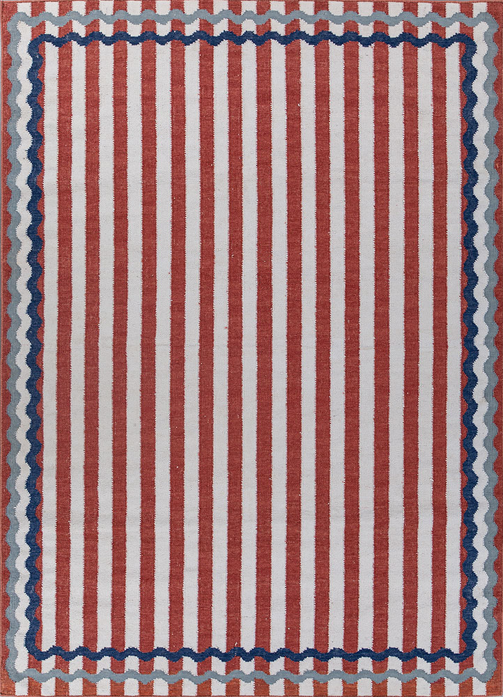 alhambra ivory wool flat weaves Rug - HeadShot