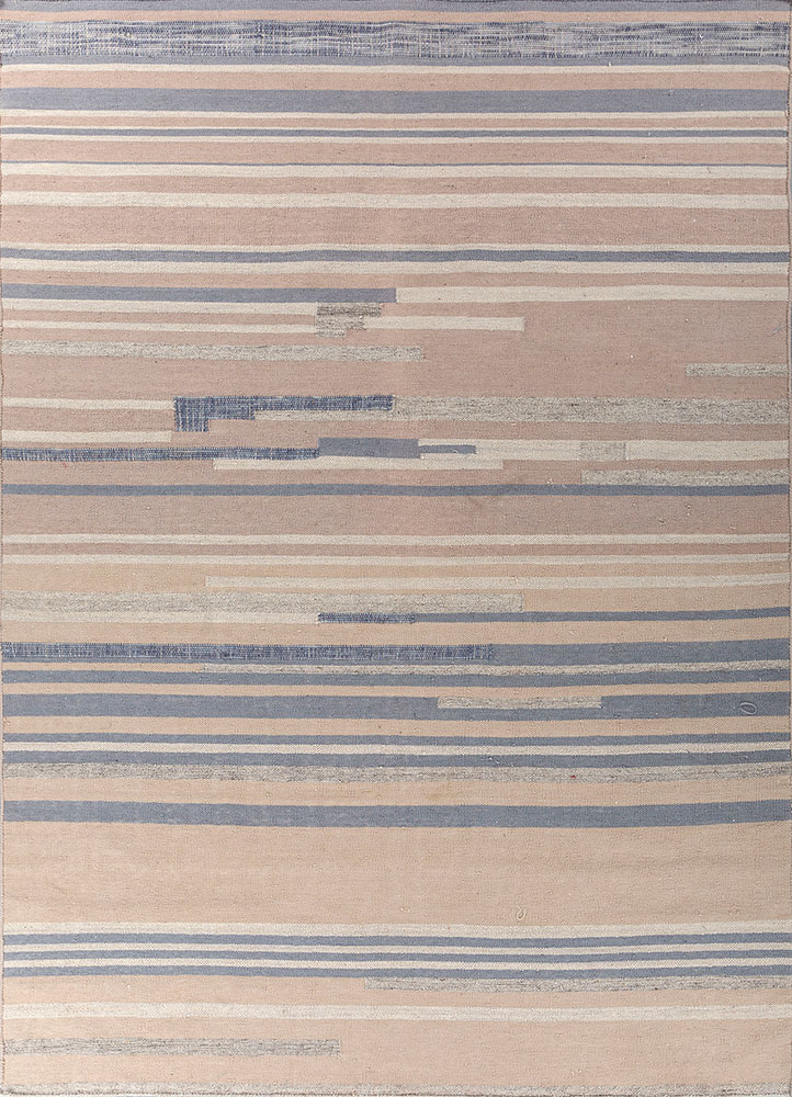 indusbar ivory wool flat weaves Rug - HeadShot