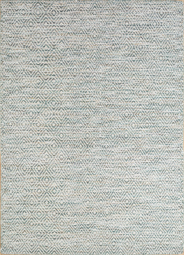 abrash multi wool and viscose flat weaves Rug - HeadShot