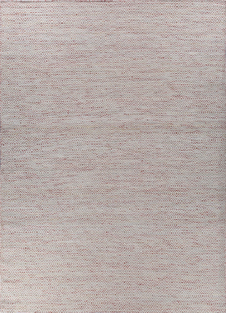 abrash blue wool and viscose flat weaves Rug - HeadShot