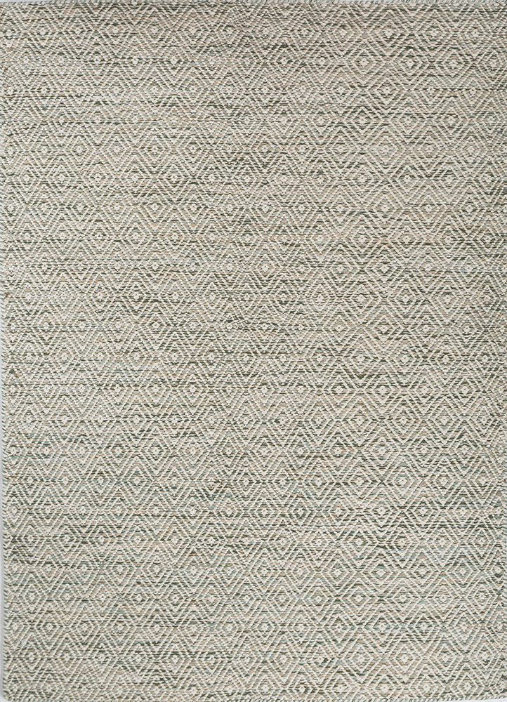abrash grey and black wool and viscose flat weaves Rug - HeadShot