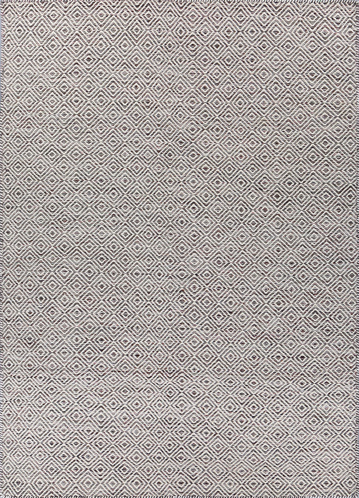 abrash grey and black wool and viscose flat weaves Rug - HeadShot