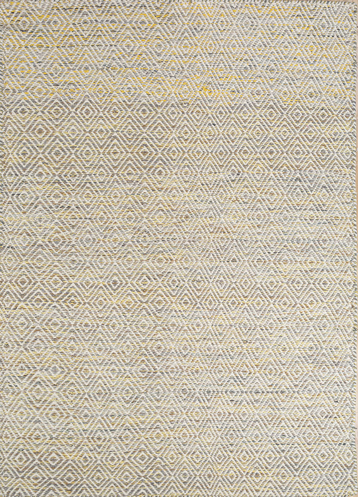 abrash red and orange wool and viscose flat weaves Rug - HeadShot