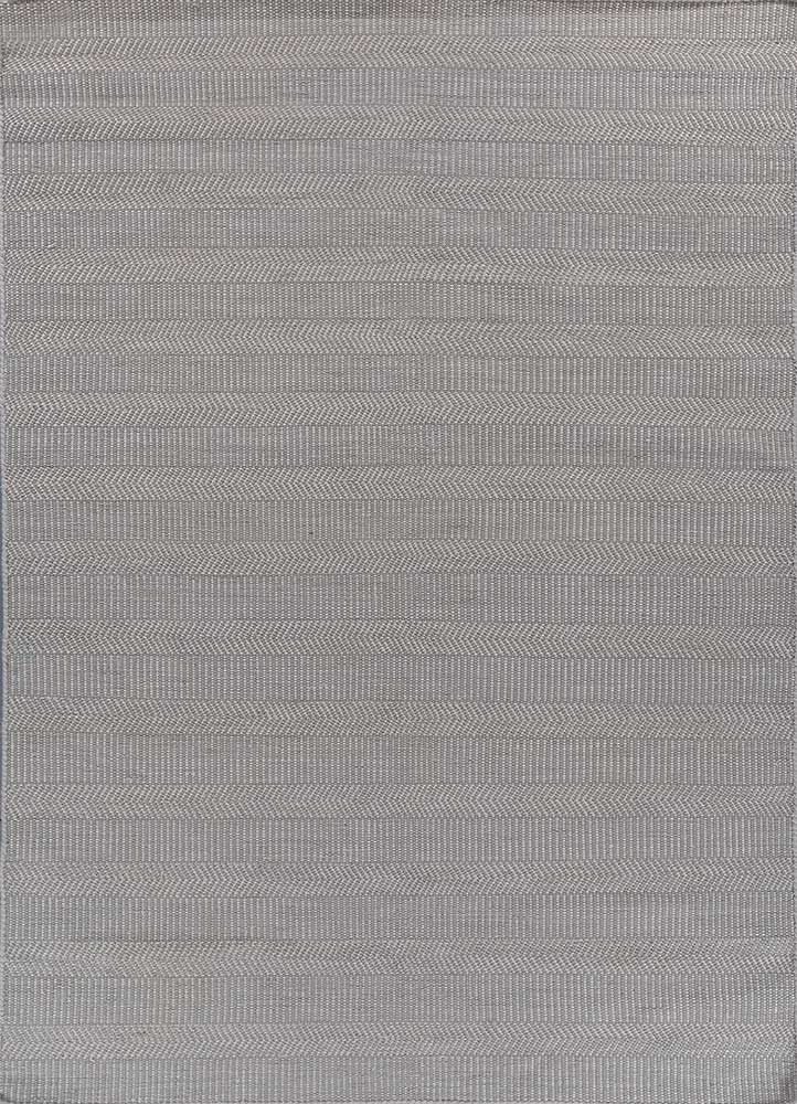 abrash grey and black wool and viscose flat weaves Rug - HeadShot